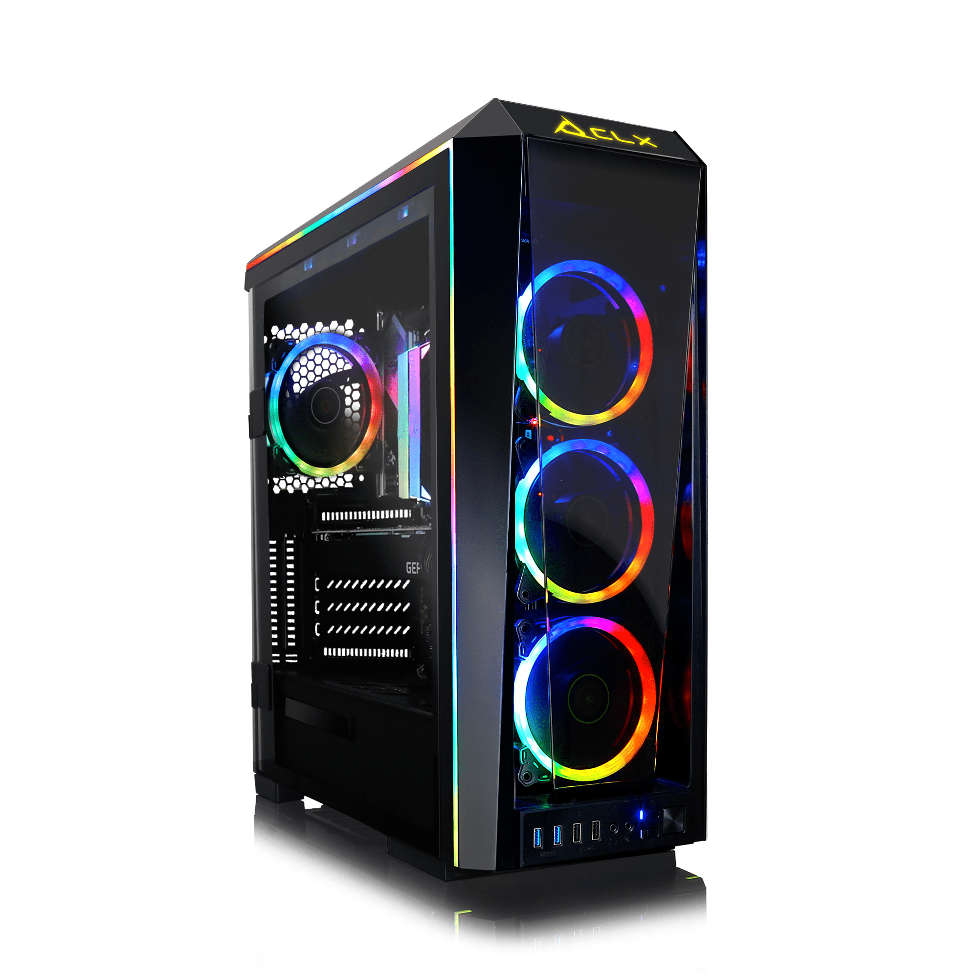 CLX SET VR-Ready Gaming Desktop - Liquid Cooled Intel Core i9 10900X 3.7Ghz 10-Core Processor, 64GB DDR4 Memory, GeForce RTX 3070 8GB GDDR6 Graphics, 1TB SSD, 6TB HDD, WiFi, Windows 10 Home 64-bit