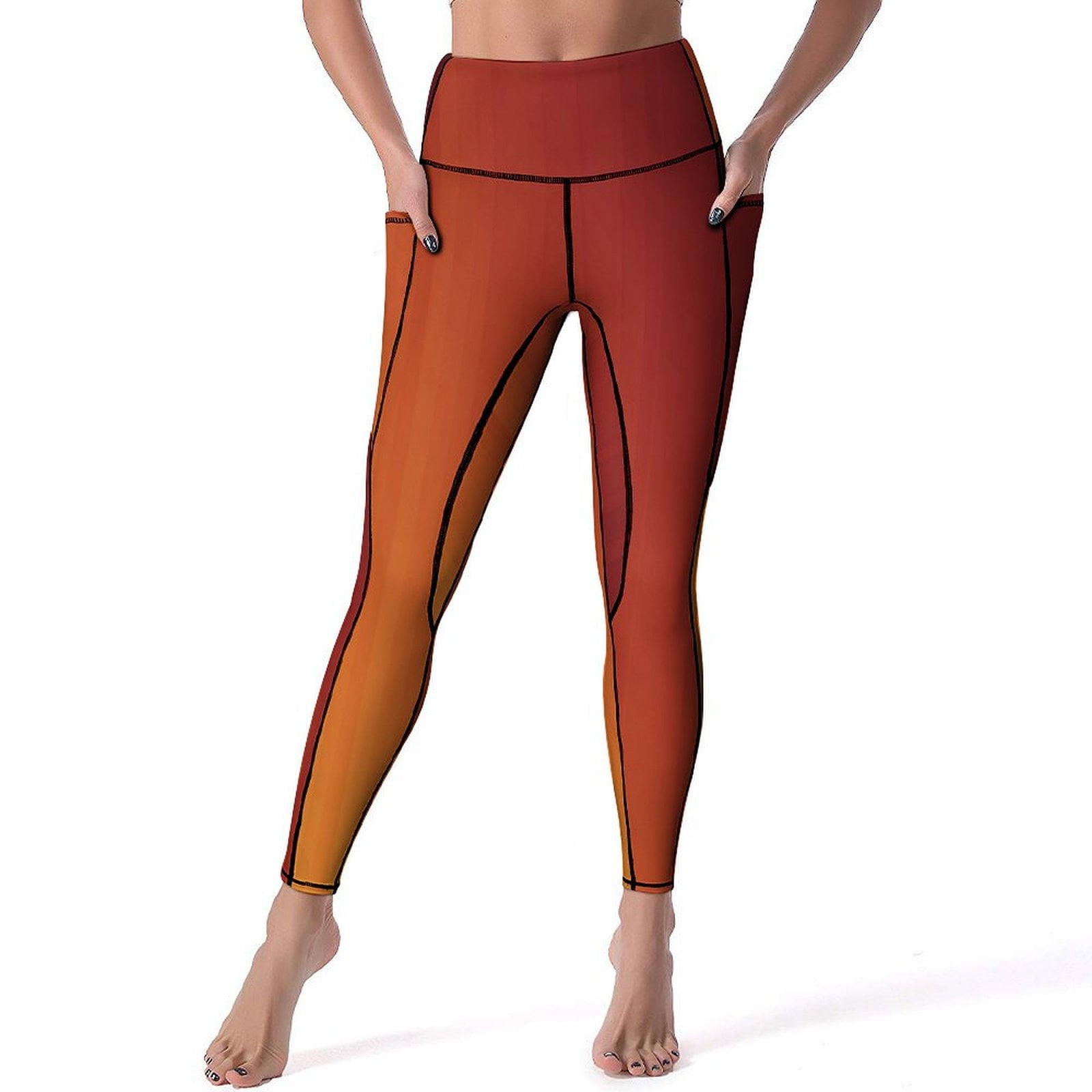 Burnt orange workout leggings hotsell