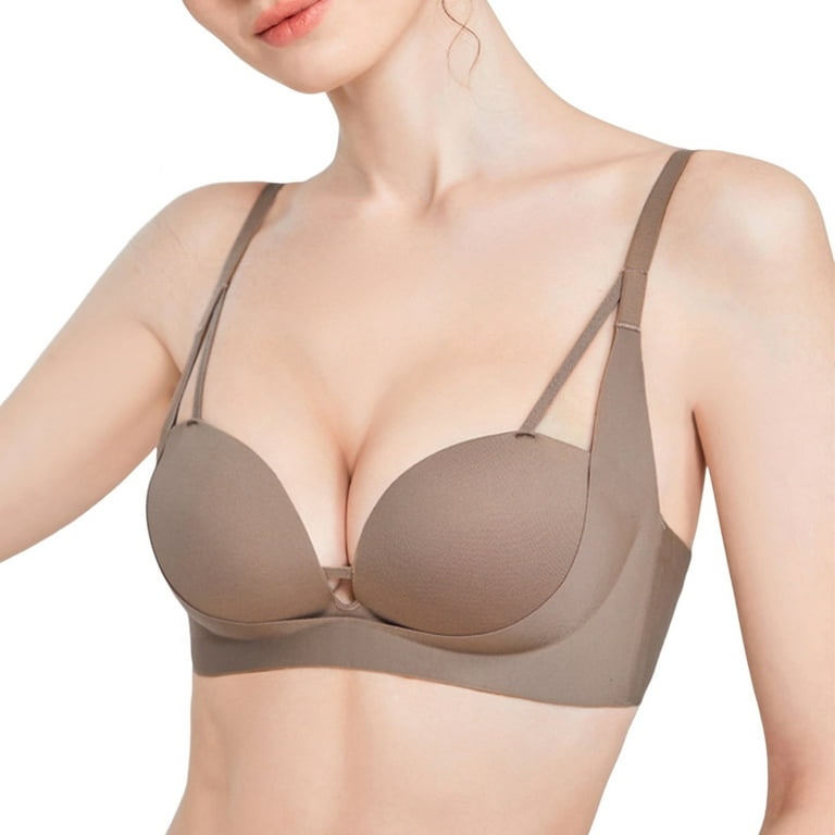 UBAU High-Quality Seamless Small Chest Sexy Bra Gathered Without Steel Ring  Sag-Proof Soft Support To Push Up Underwear Women