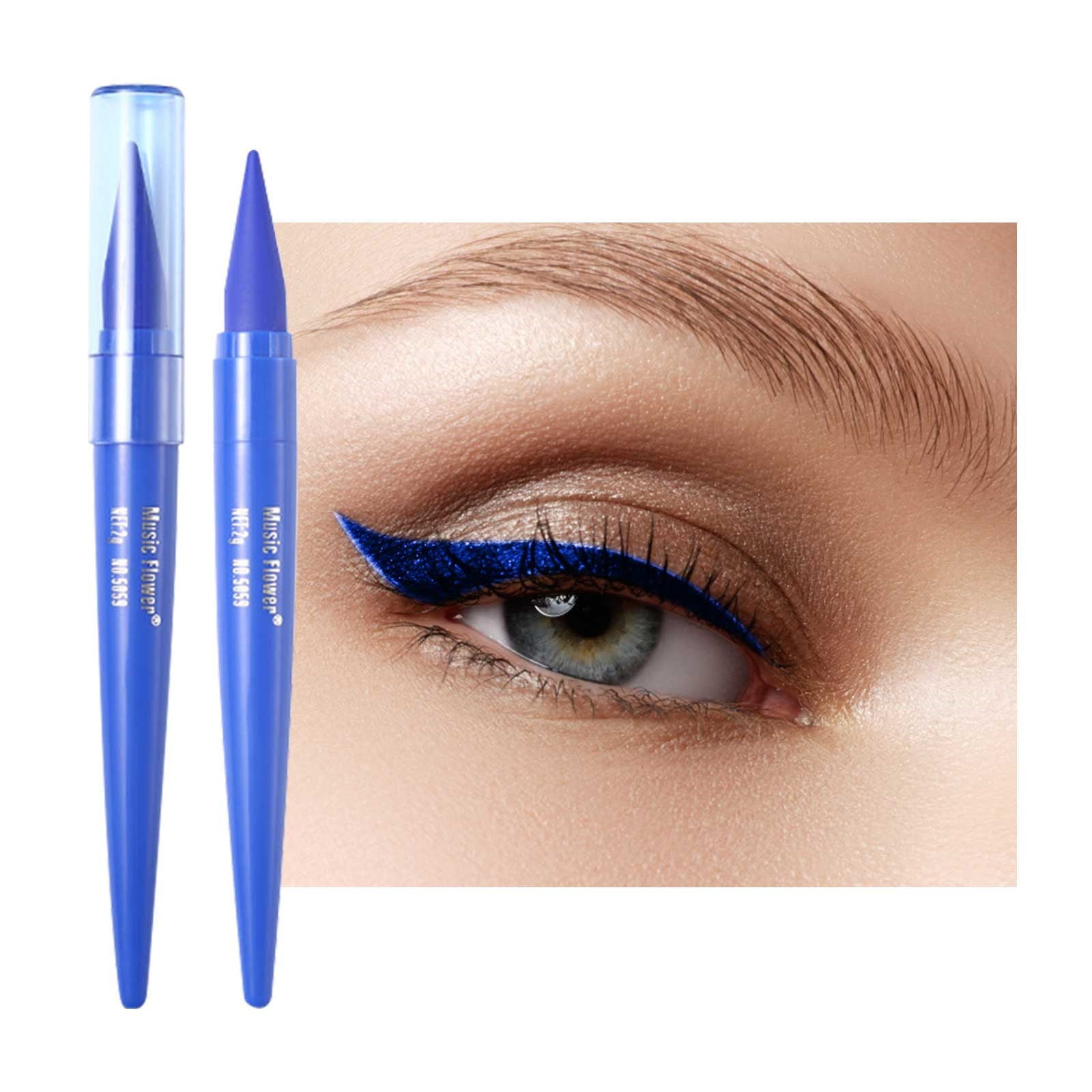 CLZOUD Hypoallergenic Eyeliner Pencil Blue New Waterproofs Coloured