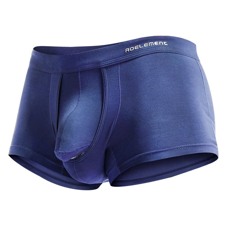 CLZOUD Underware for Men Blue Spandex Men's Breathe Underwear