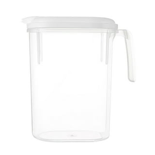 SPRING PARK 1800ML Fridge Door Water Jug with Handle BPA Free Plastic  Pitcher with Flip Top Lid Perfect for Making Teas and Juices 
