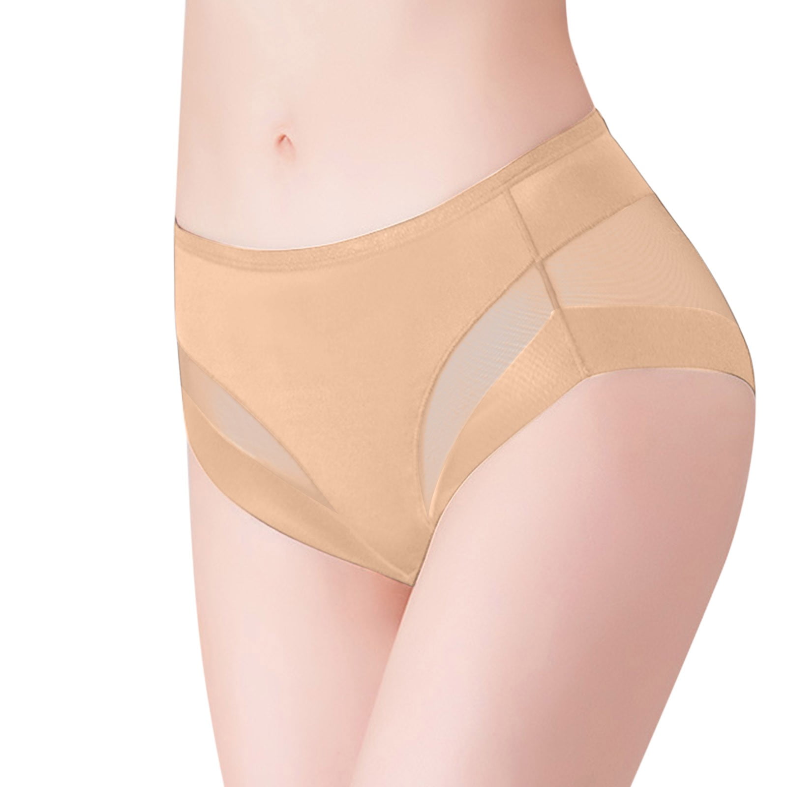 CLZOUD Workout Underwear for Women Khaki Nylon Spandex Ladies Comfort