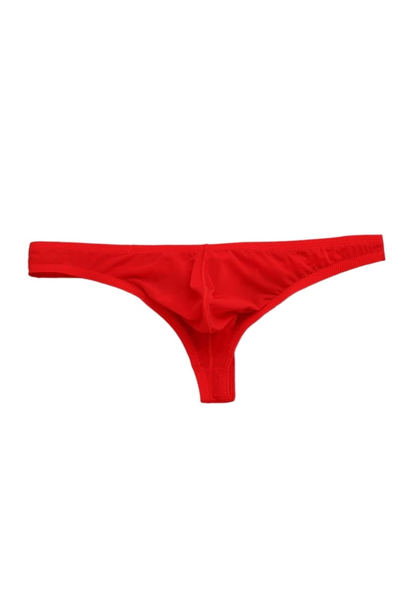 Men's Classic Low Rise Stretch Thongs Breathable T-Back Tagless Underwear Bulge Pouch Supporting Jock Straps Male Lingerie
