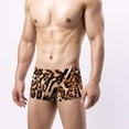 thumbnail image 1 of TMOYZQ Mens Boxer Briefs Leopard Print Underwear Low Rise Soft Breathable Stretch Pouch Panties Trunks Underpants Lingerie Clubwear, 1 of 6