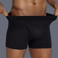 thumbnail image 1 of TMOYZQ Men's Open Fly Boxer Briefs Total Support Pouch Cotton Stretch Boxers Underwear Soft Breathable Covered Waistband Trunks, 1 of 3