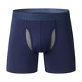 thumbnail image 1 of TMOYZQ Mens Underwear Boxer Briefs Soft Breathable Cotton Stretch Underwear Covered Waistband Total Support Pouch Open Fly Trunks, 1 of 3
