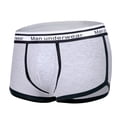 thumbnail image 1 of TMOYZQ Mens Underwear Cotton Soft Stretch Breathable Tag-Free Covered Waistband Boxer Briefs with Built-in Pouch Support, No Fly, 1 of 6