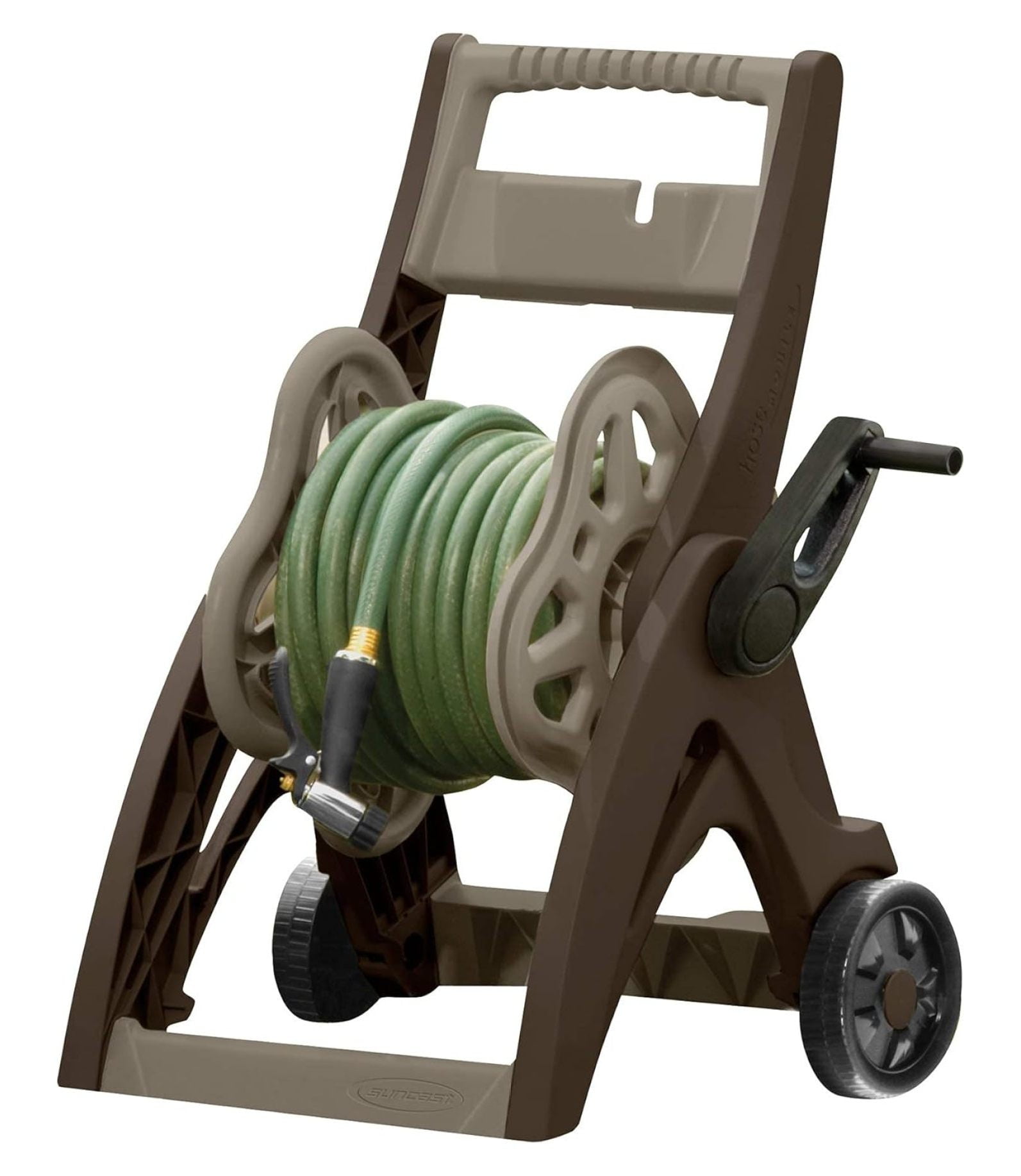 Mocha and Taupe 150 ft. Hose Reel Cart with EasyLink System
