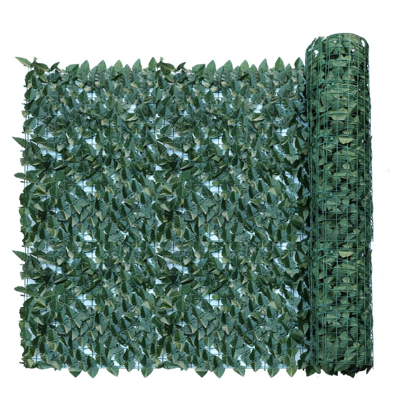CLkPde Paradise Customize Size Dark Green Artificial Laurel Leaf Fence