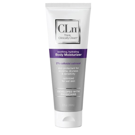 CLn® Body Moisturizer - A skin protectant delivering 2% Colloidal Oatmeal, Paraben-Free, Dye-Free & Fragrance-Free, 8 fl. oz.