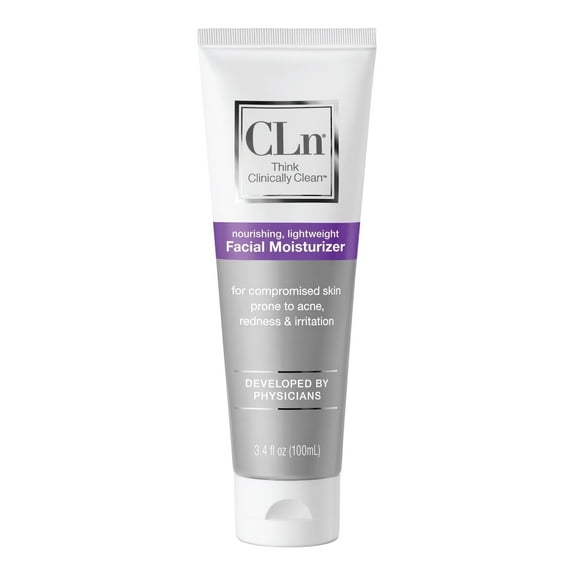 CLn Facial Moisturizer, Lightweight Face Moisturizer for Oily & Acne Prone Skin, Niacinamide Moisturizer, 3.4 fl oz