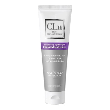 CLn Facial Moisturizer, Lightweight Face Moisturizer for Oily & Acne Prone Skin, Niacinamide Moisturizer, 3.4 fl oz