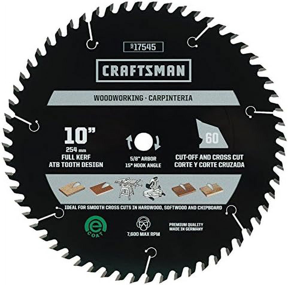 CM 10 IN. X 60T FINISHING CIRCULAR SAW BLADE