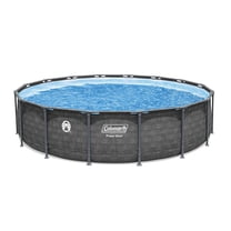 Coleman Power Steel 16 ft. x 42 in. Round Metal Frame Above Ground Pool Set