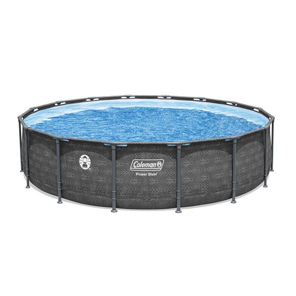 Coleman Steel Pro 12 ft. x 33 in. Round Metal Frame Above Ground Pool Set