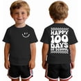 thumbnail image 1 of CM C&M WODRO Happy 100 Days of School Shirt Toddler Kids Boys Girls Funny 100th Day of School Kindergarten T-Shirt Tops 3-9Y, 1 of 6