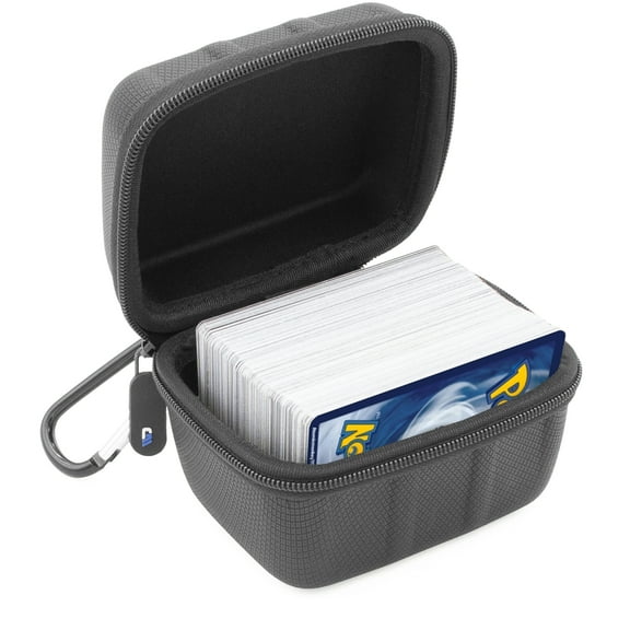 CM Card Deck Box for Up to 200 Cards - Hard Shell Playing Card Case with Non-Scratch Fabrics Case for Pokemon Trading Cards GX or EX and Other TCGs, CASE ONLY