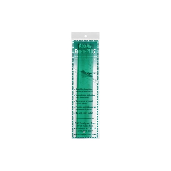 CM Designs Ruler 8" Add-An-Eighth Plus