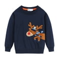 thumbnail image 1 of CM-Kid Toddler Boys Christmas Sweatshirt Reindeer Cotton Sweater Long Sleeve Casual Pullover Tops 3t, 1 of 6