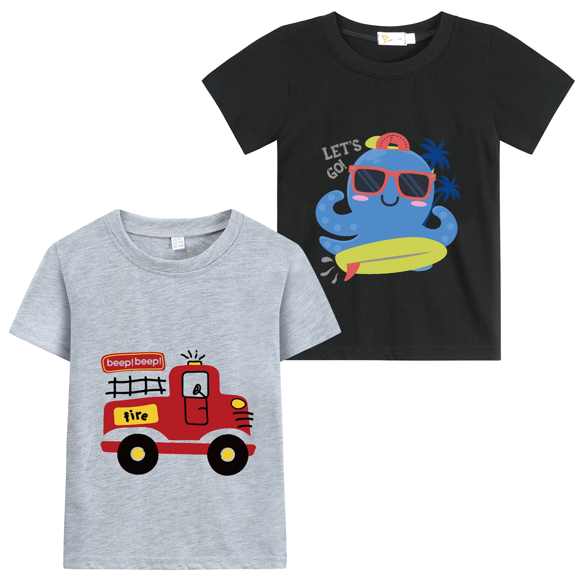 Black Fire and Sky T-shirt for Kid (USA Size) main image 1