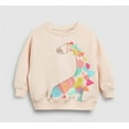 thumbnail image 1 of POPTEM Toddler Girls Sweatshirt Cotton Pullover Casual Sweater Long Sleeve Giraffe Graphic Tops 2t, 1 of 5