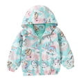 thumbnail image 1 of CM-Kid Toddler Girls Unicorn Hoodies Casual Hodded Windbreaker Zipper Jacket 4T, 1 of 5