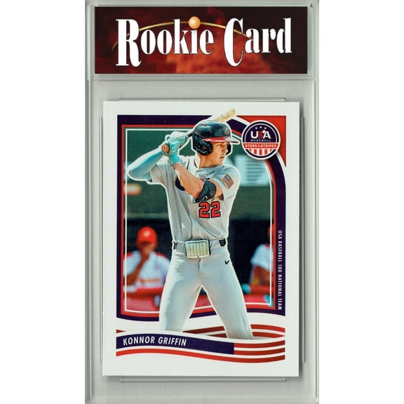 CM+ Konnor Griffin 2024 Panini #58 USA Stars & Stripes Certified Mint+ Rookie Card Pirates