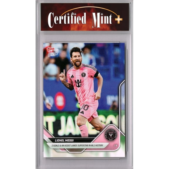 CM+ Lionel Messi 2025 Topps Now Certified Mint+ Trading Card #60 MLS History Inter Miami