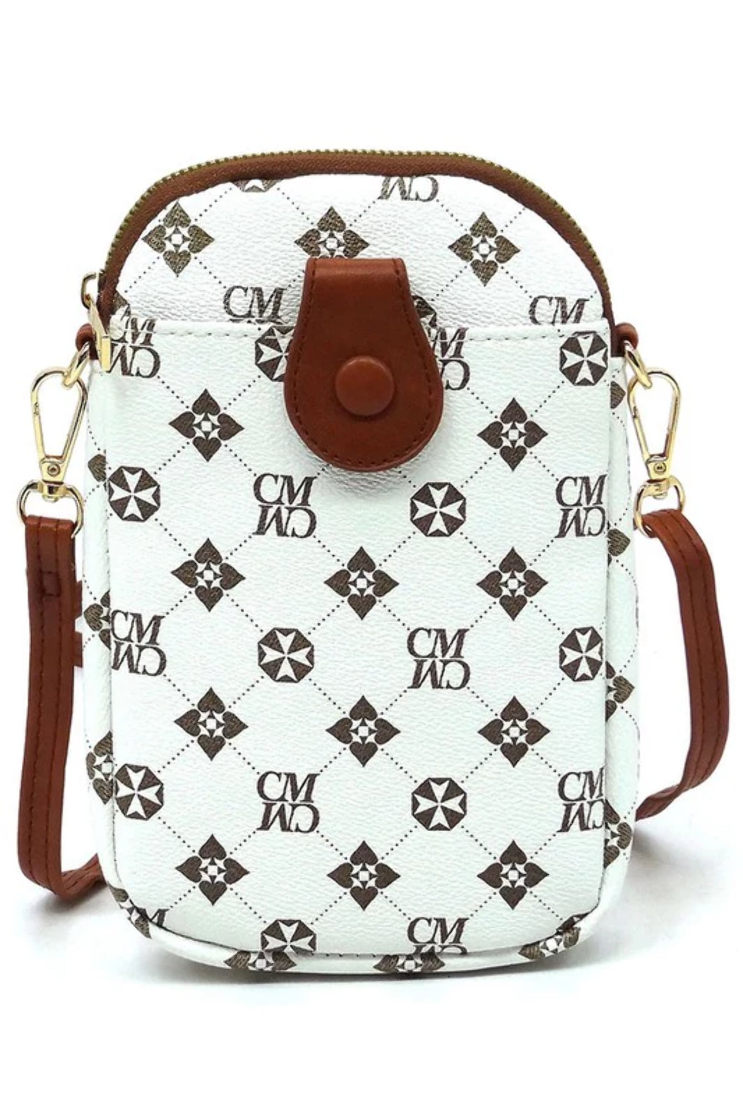 CM Monogram Mini Crossbody Bag Cell Phone Purse - Walmart.com