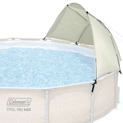Coleman 10-18 ft Above Ground Outdoor Pool Canopy Sunshade