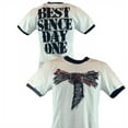 thumbnail image 1 of CM PUNK Best Since Day One Mens White Ringer T-shirt M, 1 of 6