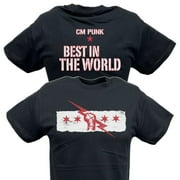 CM Punk Best In the World Mens Black Version T-shirt S