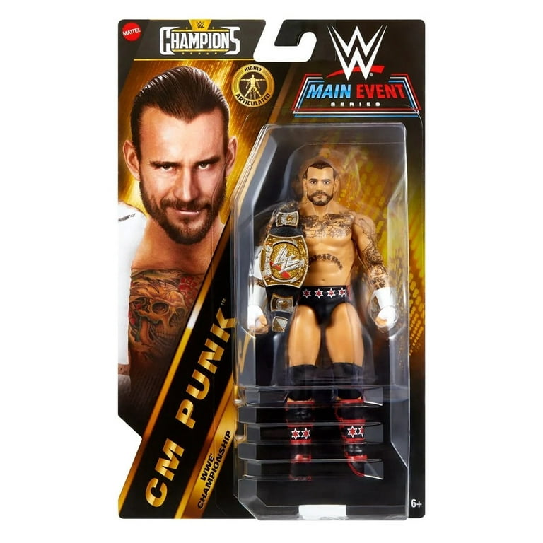 CM Punk - WWE Main Event Champions Wave 4 Mattel Toy