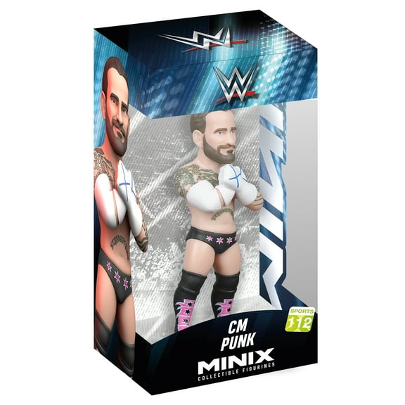 CM Punk - WWE Minix Collectible Figurine (4.7 inch) Minix WWE Toy Wrestling Action Figure