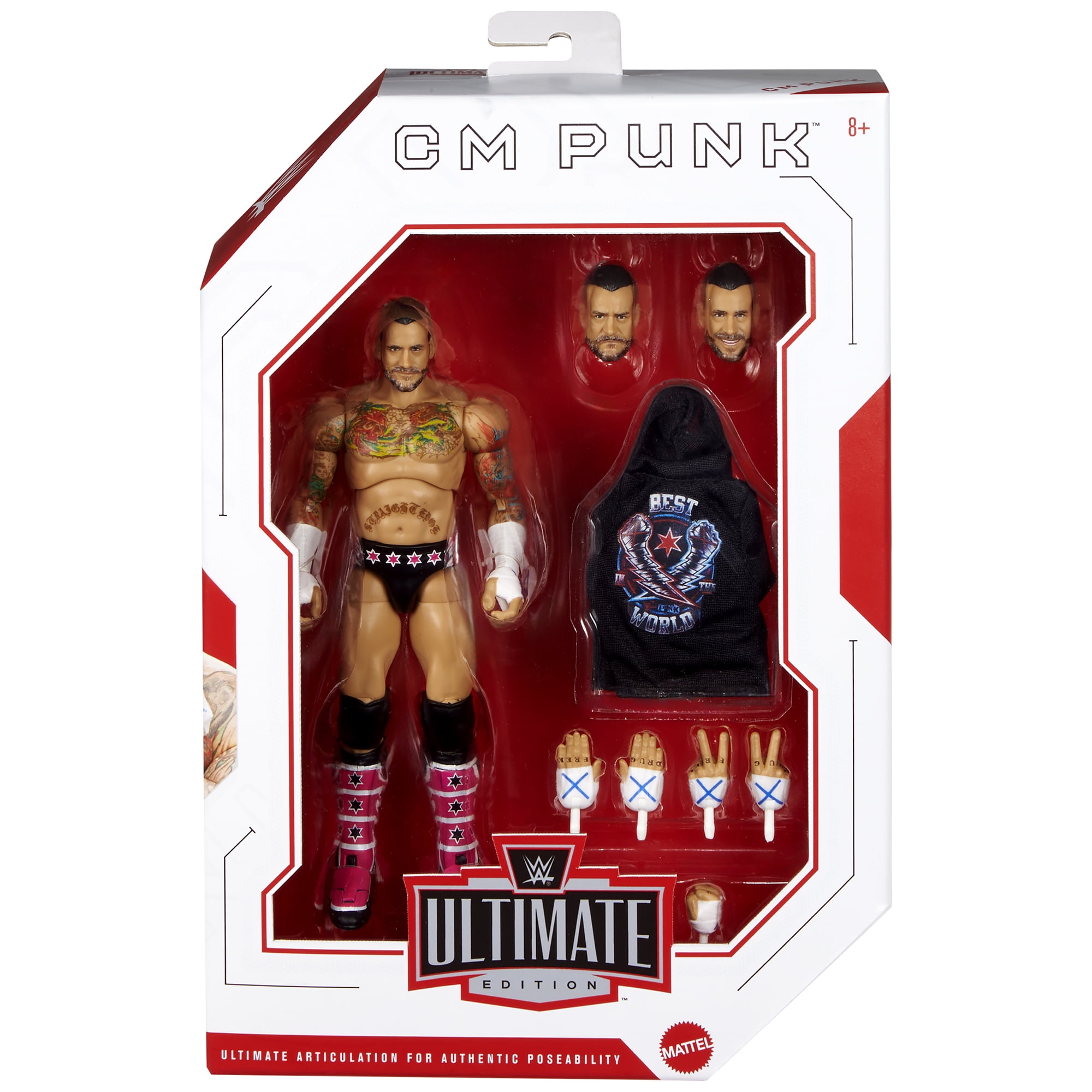 WWE CM Punkフィギュア 新品未開封 Ultimate Edition WWE Ultimate Edition CM Punk Action Figure | Mattel Creations
