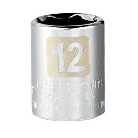 CM SOCKET 1/4DR 12MM 6PT
