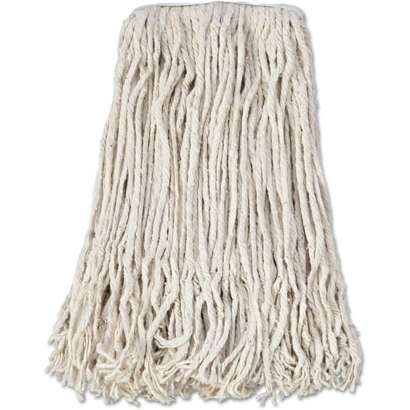 CM02024S  Cotton Mop Head, 24, White, 12/carton