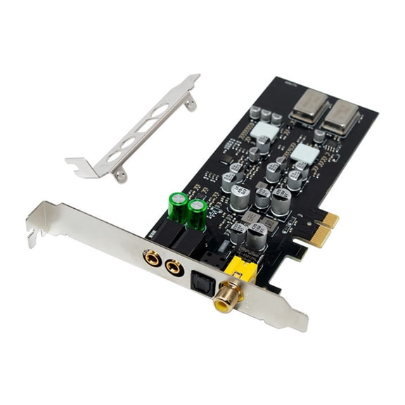 CM108AH Internal Sound Card PCIe X1 Fiber Optic Coaxial Digital Audio HiFi Sound Card Driver-Free