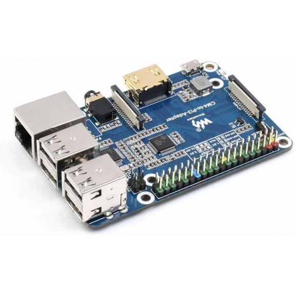 CM4 to 3B Adapter Board B Version, Alternative Solution for 3B Series Development Boards, Compatible with Compute Module 4 for IoT DIY Electronics Projects SKU-25871
