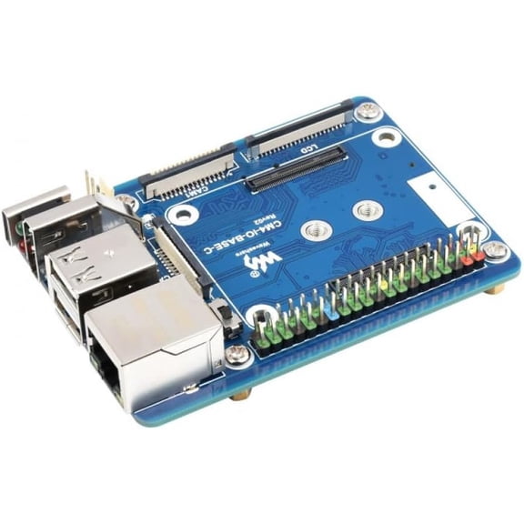 CM4-IO-BASE-C Advanced Mini Computer Kit Development Board with Case Power Fan for IoT DIY Electronics Projects SKU-23228