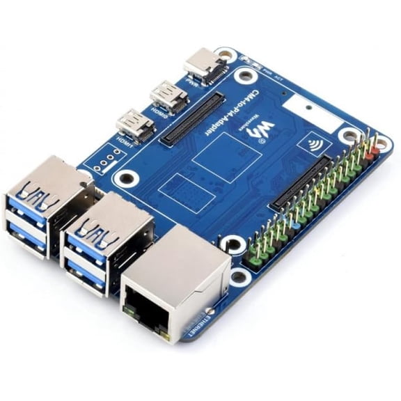 CM4 to Pi 4B Adapter Board for Development Projects, Compatible with Compute Module 4, Ideal for IoT, DIY Electronics & Maker Kits SKU-23508