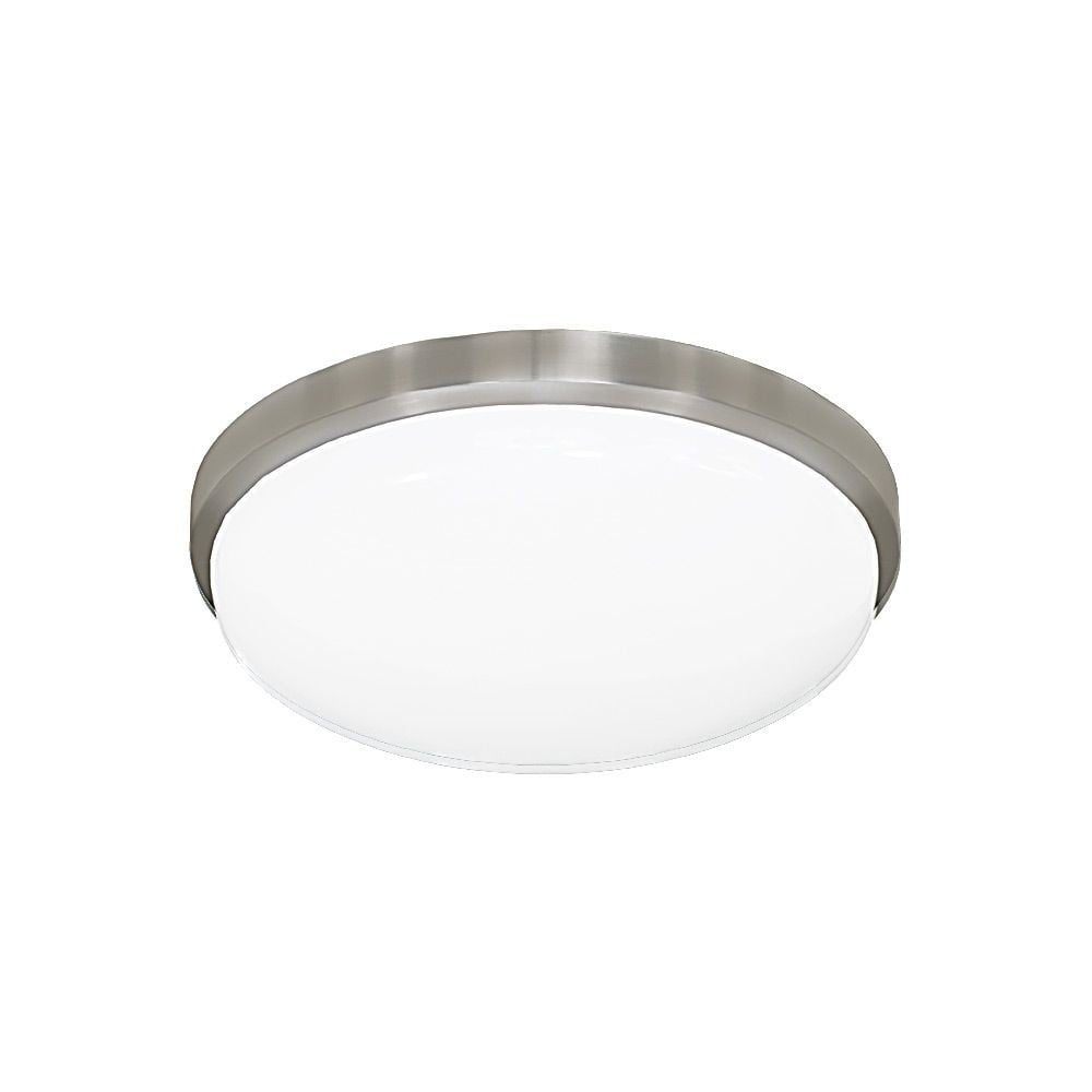 Brushed Nickel 11.38'' LED Flush Mount with Driverless Technology