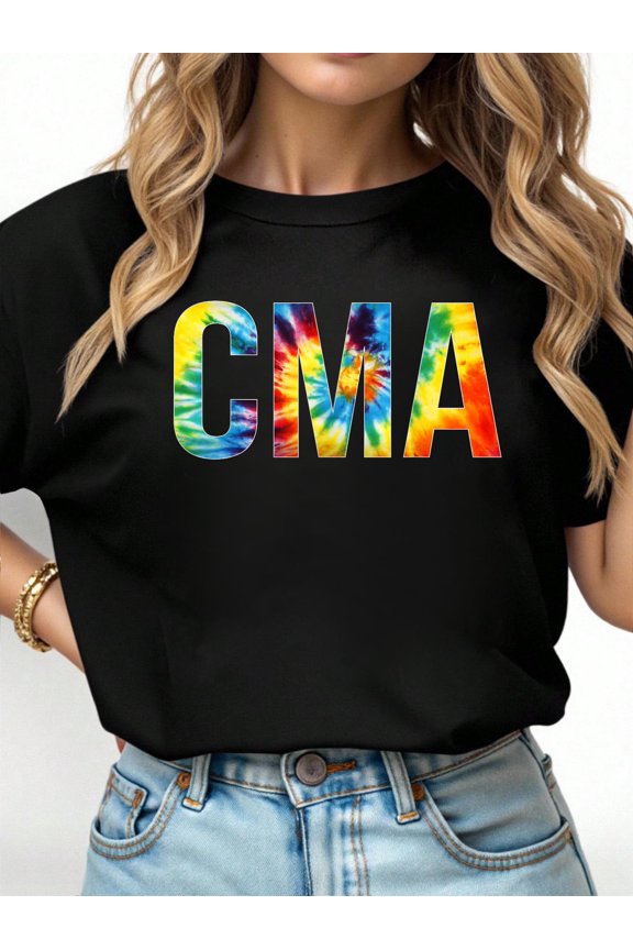 CMA Appreciation Day Tie Dye For Women For Work T-Shirt