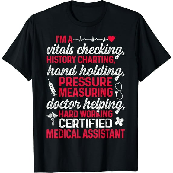 CMA Certified Medical Assistant Chart Assisting T-Shirt