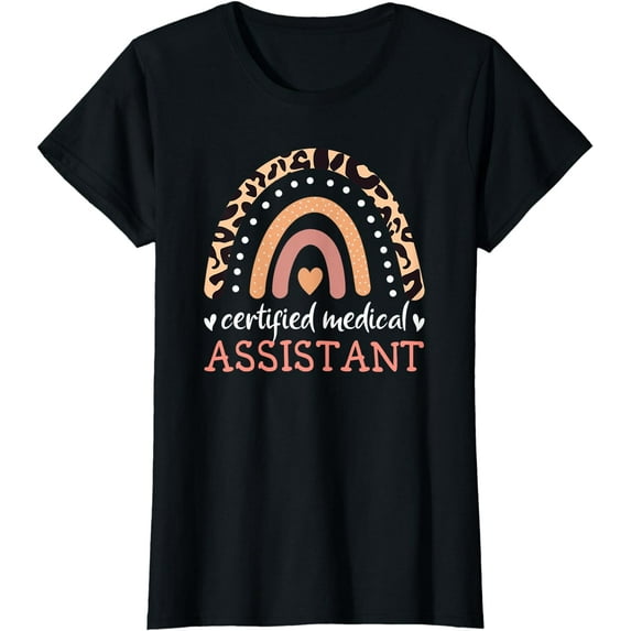 CMA Certified Medical Assistant Rainbow Nurse Registered RMA T-Shirt