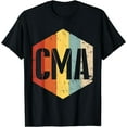 thumbnail image 1 of CMA Certified Medical Assistant Retro Assisting T-Shirt Black 4X-Large, 1 of 4