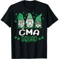 thumbnail image 1 of CMA Nurse Squad Shamrock Funny Gnomes Nurse St Patricks Day T-Shirt, 1 of 4