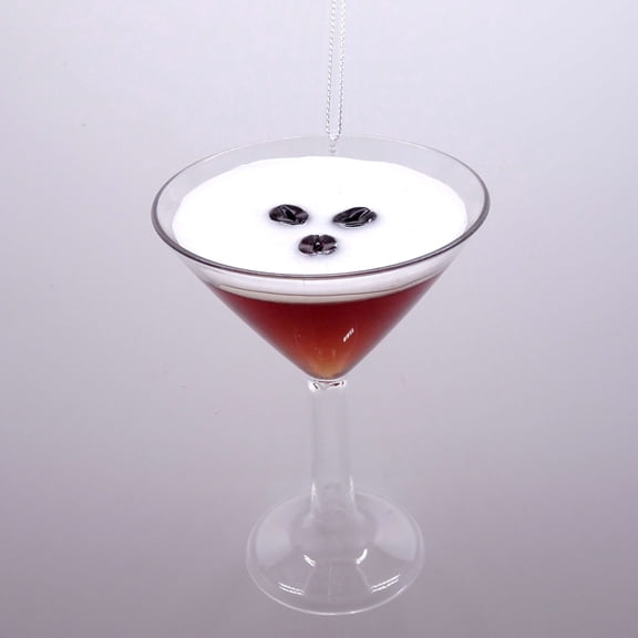 Brown Espresso Martini Christmas Ornament, 4", by Holiday Time