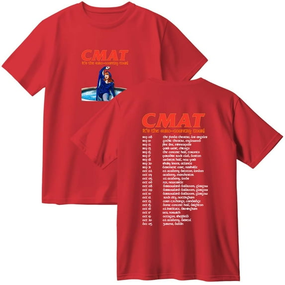 CMAT It's the Euro-Country Tour 2025 Merch Cotton T-Shirt Women Men Casual Crewneck Short Sleeve Tee